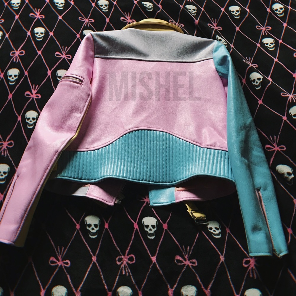 Unif Pastel Moto Jacket Gem